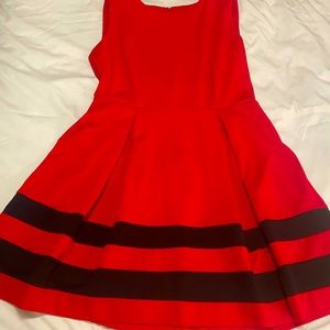 Calvin Klein Red Sleeveless Woman Dress
